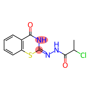 2,3-Dihydro-2-[2-(2-chloropropionyl)hydrazono]-4H-1,3-benzothiazin-4-one