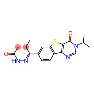 4,5-Dihydro-5-methyl-6-[(3,4-dihydro-3-isopropyl-4-oxo[1]benzothieno[3,2-d]pyrimidin)-7-yl]pyridazin-3(2H)-one