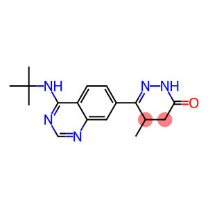 4,5-Dihydro-5-methyl-6-(4-tert-butylaminoquinazolin-7-yl)pyridazin-3(2H)-one