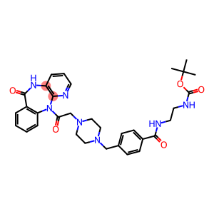 5,11-Dihydro-11-[[4-[4-[2-(tert-butoxycarbonylamino)ethylaminocarbonyl]benzyl]-1-piperazinyl]acetyl]-6H-pyrido[2,3-b][1,4]benzodiazepin-6-one