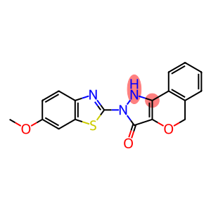 1,5-Dihydro-2-(6-methoxybenzothiazol-2-yl)[2]benzopyrano[4,3-c]pyrazol-3(2H)-one