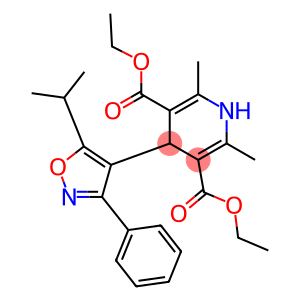 1,4-Dihydro-2,6-dimethyl-4-(5-isopropyl-3-phenyl-4-isoxazolyl)pyridine-3,5-dicarboxylic acid diethyl ester