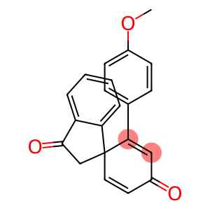 2',3'-Dihydro-2-(p-methoxyphenyl)spiro[cyclohexa-2,5-diene-1,1'-[1H]indene]-3',4-dione