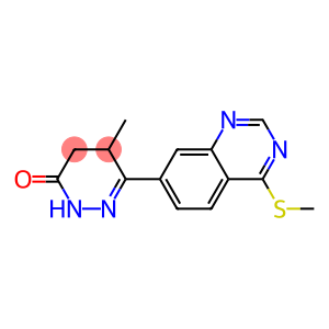 4,5-Dihydro-5-methyl-6-(4-methylthioquinazolin-7-yl)pyridazin-3(2H)-one