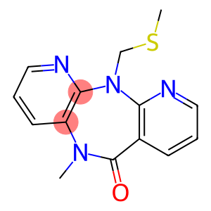 5,11-Dihydro-5-methyl-11-methylthiomethyl-6H-dipyrido[3,2-b:2',3'-e][1,4]diazepin-6-one