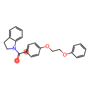 2,3-dihydro-1H-indol-1-yl[4-(2-phenoxyethoxy)phenyl]methanone