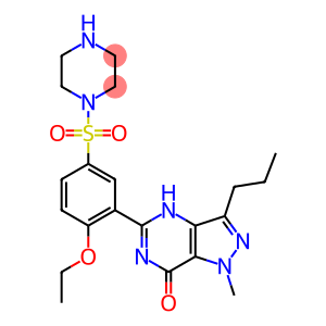 1-[[3-(4,7-Dihydro-1-methyl-7-oxo-3-propyl-1H-pyrazolo [4,3-d]pyrimidine-5-yl)-4-ethoxy phenyl]sulfonyl]-piperazine.