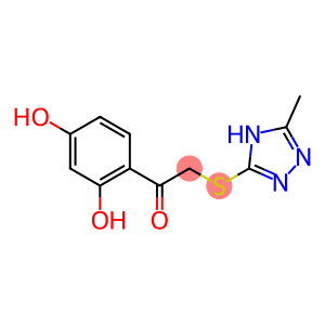 1-(2,4-dihydroxyphenyl)-2-[(5-methyl-4H-1,2,4-triazol-3-yl)sulfanyl]ethanone