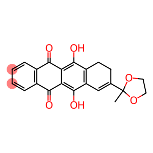 6,11-dihydroxy-9-(2-methyl-1,3-dioxolan-2-yl)-7,8-dihydro-5,12-naphthacenedione