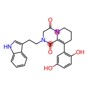 9-(2,5-dihydroxyphenyl)-2-[2-(1H-indol-3-yl)ethyl]-7,8-dihydro-2H-pyrido[1,2-a]pyrazine-1,4(3H,6H)-dione