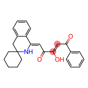 5-(3,4-dihydrospiro[isoquinoline-3,1'-cyclohexane]-1(2H)-ylidene)-3-hydroxy-1-phenylpent-2-ene-1,4-dione