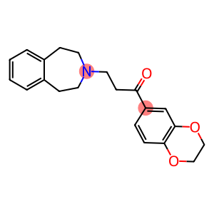 1-(2,3-dihydro-1,4-benzodioxin-6-yl)-3-(1,2,4,5-tetrahydro-3H-3-benzazepin-3-yl)-1-propanone