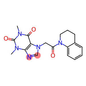 7-[2-(3,4-dihydro-1(2H)-quinolinyl)-2-oxoethyl]-1,3-dimethyl-3,7-dihydro-1H-purine-2,6-dione