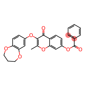 3-(3,4-dihydro-2H-1,5-benzodioxepin-7-yloxy)-2-methyl-4-oxo-4H-chromen-7-yl benzoate