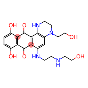 8,11-dihydroxy-4-(2-hydroxyethyl)-6-({2-[(2-hydroxyethyl)amino]ethyl}amino)-1,2,3,4-tetrahydronaphtho[2,3-f]quinoxaline-7,12-dione