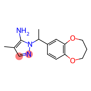 1-[1-(3,4-dihydro-2H-1,5-benzodioxepin-7-yl)ethyl]-4-methyl-1H-pyrazol-5-amine