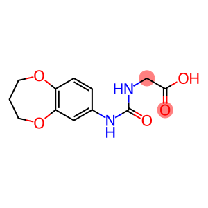 2-[(3,4-dihydro-2H-1,5-benzodioxepin-7-ylcarbamoyl)amino]acetic acid