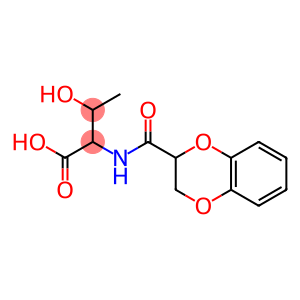 2-(2,3-dihydro-1,4-benzodioxin-2-ylformamido)-3-hydroxybutanoic acid