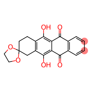 6,11-dihydroxy-7,8,9,10-tetrahydrospiro[naphthacene-8,2'-(1,3)-dioxolane]-5,12-dione