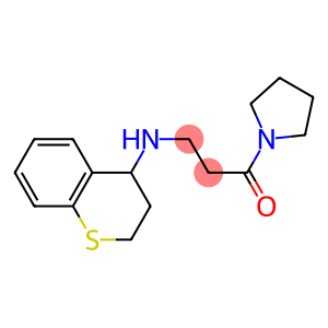 3-(3,4-dihydro-2H-1-benzothiopyran-4-ylamino)-1-(pyrrolidin-1-yl)propan-1-one