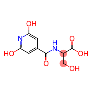 2-[(2,6-dihydroxyisonicotinoyl)amino]-3-hydroxypropanoic acid