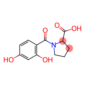 1-(2,4-dihydroxybenzoyl)pyrrolidine-2-carboxylic acid