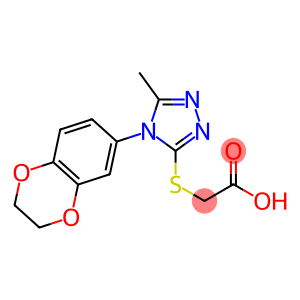 2-{[4-(2,3-dihydro-1,4-benzodioxin-6-yl)-5-methyl-4H-1,2,4-triazol-3-yl]sulfanyl}acetic acid