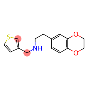 [2-(2,3-dihydro-1,4-benzodioxin-6-yl)ethyl](thiophen-3-ylmethyl)amine