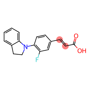 3-[4-(2,3-dihydro-1H-indol-1-yl)-3-fluorophenyl]prop-2-enoic acid