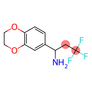 1-(2,3-dihydro-1,4-benzodioxin-6-yl)-3,3,3-trifluoropropan-1-amine