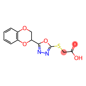 2-{[5-(2,3-dihydro-1,4-benzodioxin-2-yl)-1,3,4-oxadiazol-2-yl]sulfanyl}acetic acid