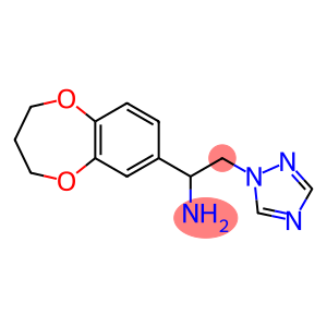 1-(3,4-dihydro-2H-1,5-benzodioxepin-7-yl)-2-(1H-1,2,4-triazol-1-yl)ethanamine