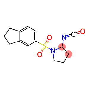 1-(2,3-dihydro-1H-indene-5-sulfonyl)-2-isocyanatopyrrolidine