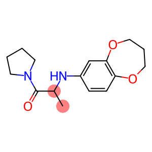 2-(3,4-dihydro-2H-1,5-benzodioxepin-7-ylamino)-1-(pyrrolidin-1-yl)propan-1-one