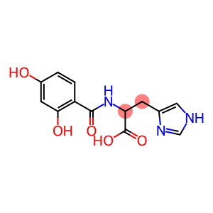 2-[(2,4-dihydroxybenzoyl)amino]-3-(1H-imidazol-4-yl)propanoic acid