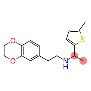 [2-(2,3-dihydro-1,4-benzodioxin-6-yl)ethyl][1-(5-methylthiophen-2-yl)ethyl]amine