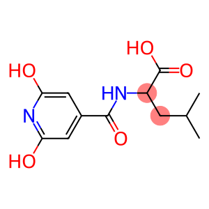 2-[(2,6-dihydroxyisonicotinoyl)amino]-4-methylpentanoic acid