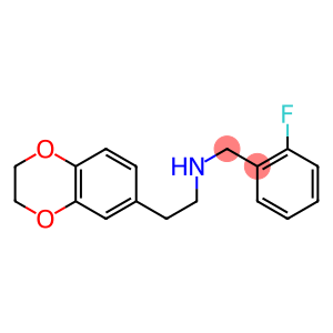 [2-(2,3-dihydro-1,4-benzodioxin-6-yl)ethyl][(2-fluorophenyl)methyl]amine