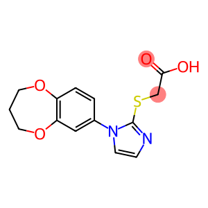 2-{[1-(3,4-dihydro-2H-1,5-benzodioxepin-7-yl)-1H-imidazol-2-yl]sulfanyl}acetic acid