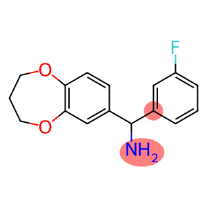 3,4-dihydro-2H-1,5-benzodioxepin-7-yl(3-fluorophenyl)methanamine