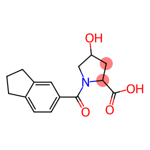 1-(2,3-dihydro-1H-inden-5-ylcarbonyl)-4-hydroxypyrrolidine-2-carboxylic acid