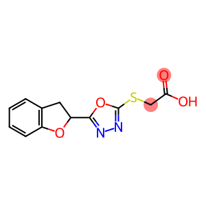 2-{[5-(2,3-dihydro-1-benzofuran-2-yl)-1,3,4-oxadiazol-2-yl]sulfanyl}acetic acid