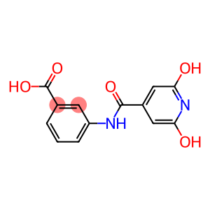 3-[(2,6-dihydroxyisonicotinoyl)amino]benzoic acid