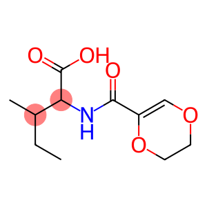 2-(5,6-dihydro-1,4-dioxin-2-ylformamido)-3-methylpentanoic acid