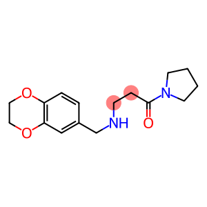 3-[(2,3-dihydro-1,4-benzodioxin-6-ylmethyl)amino]-1-(pyrrolidin-1-yl)propan-1-one