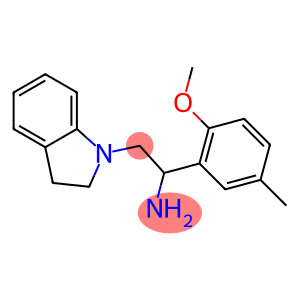 2-(2,3-dihydro-1H-indol-1-yl)-1-(2-methoxy-5-methylphenyl)ethanamine