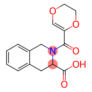 2-(5,6-dihydro-1,4-dioxin-2-ylcarbonyl)-1,2,3,4-tetrahydroisoquinoline-3-carboxylic acid