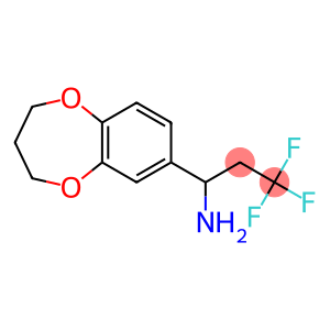 1-(3,4-dihydro-2H-1,5-benzodioxepin-7-yl)-3,3,3-trifluoropropan-1-amine