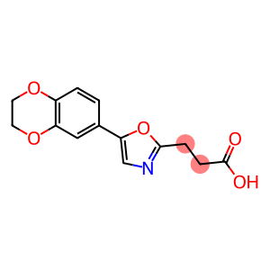 3-[5-(2,3-dihydro-1,4-benzodioxin-6-yl)-1,3-oxazol-2-yl]propanoic acid