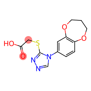 2-{[4-(3,4-dihydro-2H-1,5-benzodioxepin-7-yl)-4H-1,2,4-triazol-3-yl]sulfanyl}acetic acid